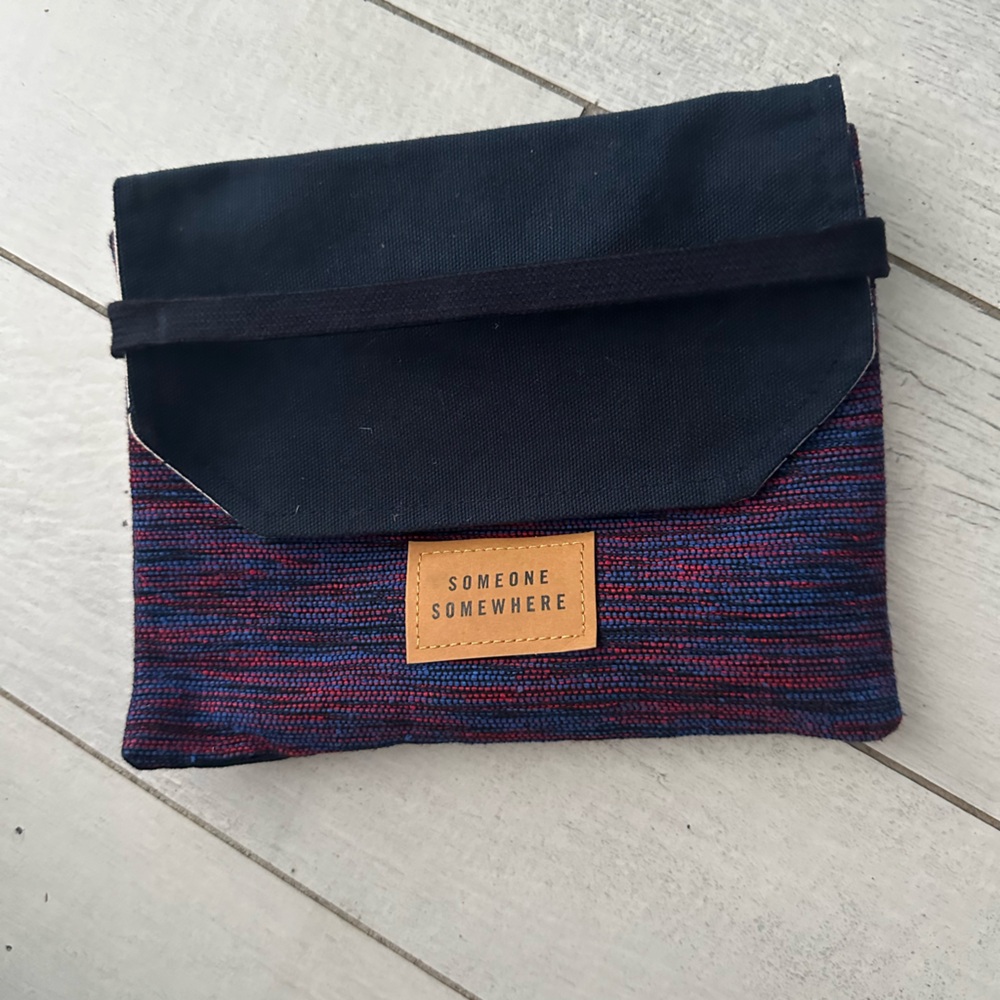 Delta Black and Blue Pouch